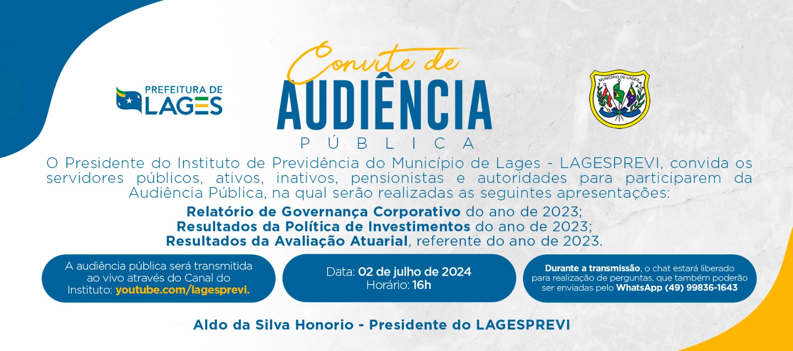 CONVITE - AUDIÊNCIA PÚBLICA 2024