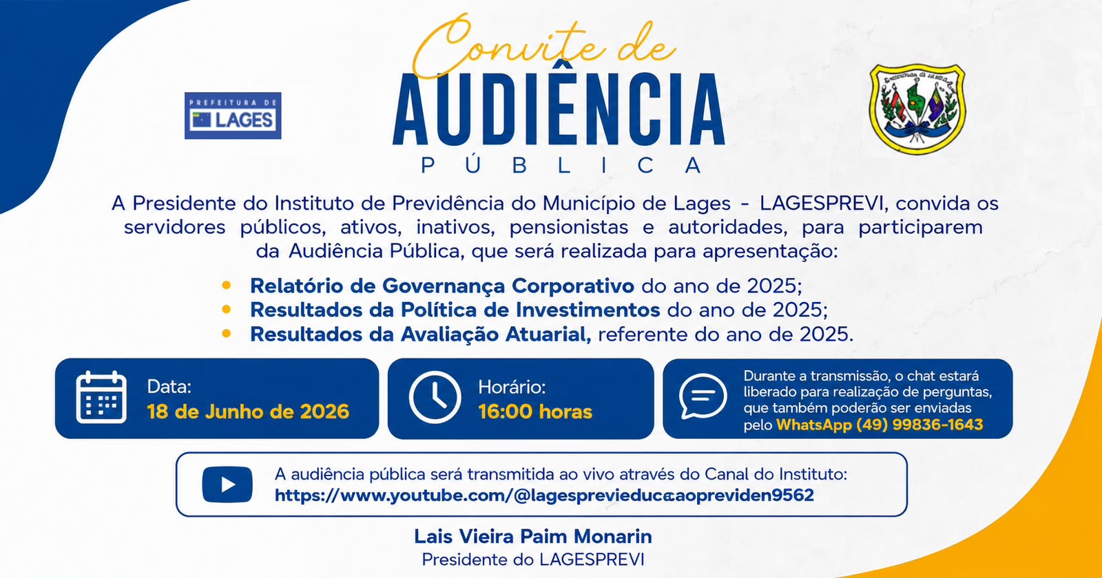  | Audiência Pública do LAGESPREVI